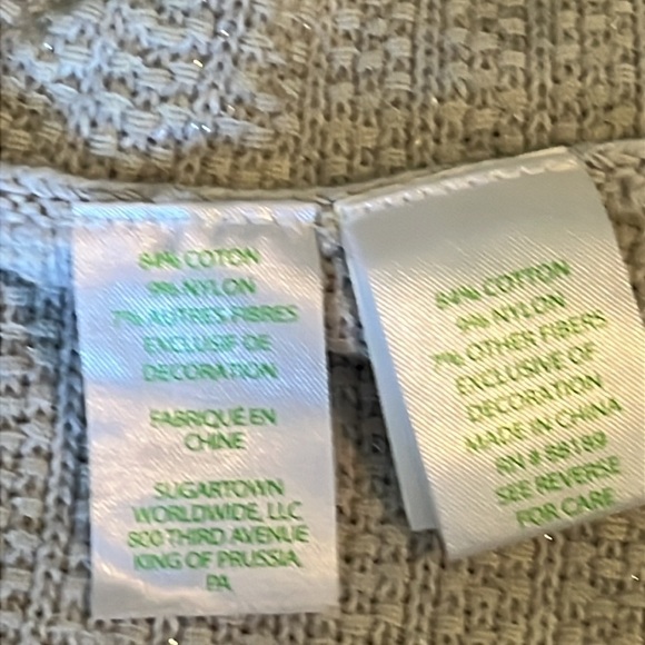 Lilly Pulitzer | Tatum Cardigan Sweater Heather Grey Metallic Fringe Tassel Med - Picture 9 of 9